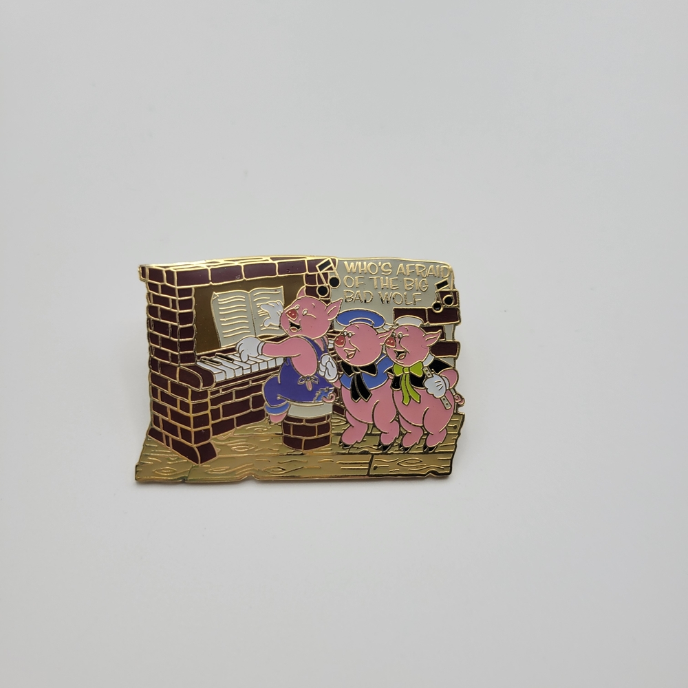 Three Little Pigs Disney Store Magical Musical Moments Enamel Pin